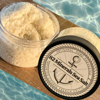 3.Oz Jar - 82 Minerals Coarse, French Celtic Style *Hand Harvested & Artisanal - Sea Salt That Hydrates - 100% Authentic, Vegan Kosher