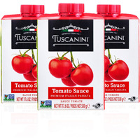 Tuscanini Italian Tomato Sauce, Premium Italian Passata, 17.6Oz (3 Pack) Resealable, Product Of Italy