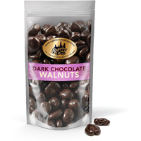 Superior Nut Chicago Dark Chocolate Covered Walnuts - Gourmet Crunchy Walnuts, 64% Dark Chocolate - Rich Omega-3S & Antioxidants - Resealable 2 Lb Bag