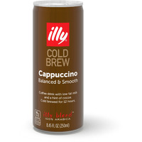 Illy Ready To Drink Coffee - Cappuccino Cold Brew Cans - Notes Of Milk & Chocolate - 100% Arabica Coffee - Smooth & Refreshing Taste - Convenient, Easy To Carry Coffee Drink - 8.5 Oz., 12 Pack