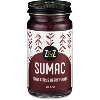 Sumac By Z&Z | Ground Sumac Spice Made From Fresh Tangy Citrus (Sumac) Berries | Turkish Sumac Seasoning For Marinades, Salads, Rice, & Hummus | Authentic Middle Eastern & Mediterranean Taste, 2 Oz