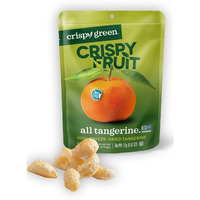 Crispy Green Natural Freeze-Dried Fruit, Tangerine Single-Serve, No Sugar Added, 0.42 Ounce (Pack Of 12)