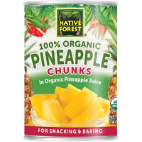 Native Forest Organic Pineapple Chunks, 14 Ounce Cans (Pack Of 6)