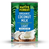 Native Forest Organic Light Coconut Milk - Lite Coconut Milk Canned, Organic Coconut Milk, Canned Coconut Milk Unsweetened - 13.5 Fl Oz (Pack Of 12)