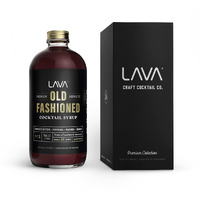 Lava Premium Aromatic Old Fashioned Cocktail Syrup 16Oz, Makes 32 Cocktails, Made With Aromatic Bitters, Demerara, Marasca Cherry, Orange Zest, Hazelnut And Cinnamon. Ready To Use. Just Add Whiskey.