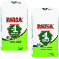Iwisa No.1 Super Maize Meal | South African Maize Meal Flour | 2Kg (2 X 1Kg)