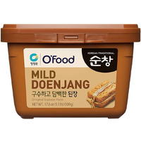Chung Jung One O'Food Doenjang, Premium Korean Traditional Soybean Miso Paste Sauce, Naturally Fermented, Umami Flavor, Jjigae Soup Base, Chung Jung One (Original, 1.1 Lb, 500G)