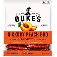 Duke's Hickory Peach Bbq Smoked Shorty Sausages, Keto Friendly, 5 Oz