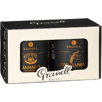 Caf  S Granell - Kopi Luwak + Jamaica Blue Mountain Coffee | Exotic Collection Coffee | Fresh Whole Gourmet Beans | Jacra Certified | 100% Arabica Coffee-Premium Medium Roast | 3.53Oz