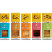 Effie's Homemade Biscuits - Variety Pack - Pecan, Rye, Oatcakes, Cocoa, Corn - 5 Pack