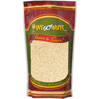 We Got Nuts White Hulled Sesame Seeds 5 Lbs (80Oz) Bag | No Preservatives Added, Non-Gmo, 100% Natural With No Shell | For Baking, Salad Toppings, Cereal, Roasting