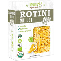 Big Green Organic Food- Organic Millet Rotini, 8.8Oz, Gluten-Free, Non-Gmo, Vegan (1)