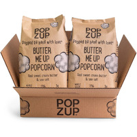 Popzup Popcorn - Popped & Seasoned By Hand With Pure And Simple Ingredients, Gluten Free And Non-Gmo (Butter Me Up)