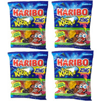 Haribo Of America Haribo Zing Sour Kicks Gummies, 3.6 Oz Bags, 4 Bags Total (Shoe Shaped Gummy Candy), Multi, 3.6 Ounce (Pack Of 4)