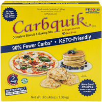 Carbquik Biscuit & Baking Mix (3 Lb) Mix For Keto Pancakes, Biscuits, Pizza Crust, Bread, And More - Keto Food - No Sugar - Low Carb - Nut Free - Quick And Easy Keto Friendly Substitute For Traditional Baking Mix (3-Pack)