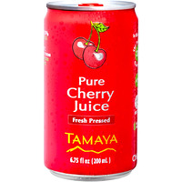 Tamaya 100% Pure Cherry Juice - Pure Pressed Juice With No Sugar Added - Delicious Refreshing Juice - No Gluten, Vegan Friendly - No Water Mix, Not From Concentrate 6.75 Fl Oz (Pack Of 12)