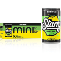 Starry Lemon Lime Mini, 7.5 Fl Oz Cans, 10 Pack