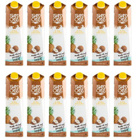 Island Oasis Pina Colada Fruit Puree Beverage Mix, 33.9 Fluid Ounce (Pack Of 12)