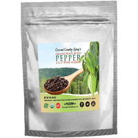 Organic Whole Black Peppercorns - Fair Trade Premium Whole Black Pepper For Grinder Refill - Non-Gmo, W/Ebook - 16 Oz / 1 Lb
