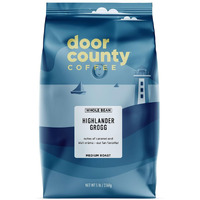 Door County Coffee Highlander Grogg Flavored Coffee Whole Bean | 5 Lb Bag | Flavored Ground Coffee Medium Roast | 100% Specialty Arabica Coffee | Gourmet Coffee | Irish Crme & Caramel Coffee