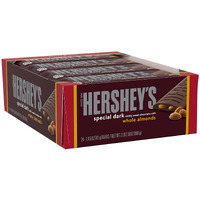Hershey's Special Dark Chocolate With Whole Almonds Candy Bars, 1.45 Oz (24 Count)