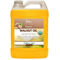 64 Fl.Oz-100% Pure Extra Virgin Unrefined Cold Pressed Walnut Oil - Deep Golden