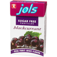 Jols Sugar Free Pastilles, Black Currant, 0.88-Ounce Boxes (Pack Of 12)