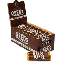Reeds Root Beer Candy Rolls | Traditional Root Beer Hard Candy | Creamy Root Beer Flavored Old-Fashioned Reeds Candy Brought To You By Iconic Candy | 24 Count