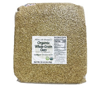 Royal Lee Organics Organic Gluten Free Grain Oat Groats 10 Lb Bag