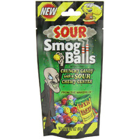 Toxic Waste Smog Balls Candy Gusseted Bags, 3 Oz (Pack Of 12)
