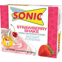 Sonic Instant Pudding, Strawberry Shake, 3.03 Oz (Pack Of 3)