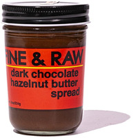 Fine & Raw Hazelnut Butter Spread 8 Ounce - Clean Ingredients, Vegan, And Organic Hazelnut Spread (Dark Chocolate Hazelnut)