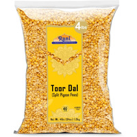 Rani Toor Dal (Split Pigeon Peas) 64Oz (4Lbs) 1.81Kg Bulk ~ All Natural | Gluten Friendly | Non-Gmo | Vegan | Indian Origin