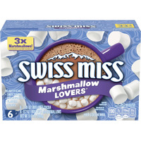 Swiss Miss Marshmallow Lovers Hot Cocoa Mix, 6 Count 8.4 Oz 8-Pack