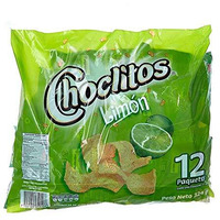 Choclitos Sabor Limon 12 Packs De 27 Grs C/U - Corn Chips Lime Flavor 12 Packs Of 95 Oz Each.