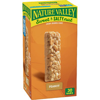 Nature Valley Sweet And Salty Granola Bars, Peanut, 30 Bars, 36 Oz