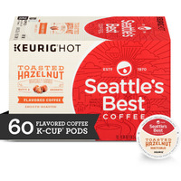Seattle's Best Coffee Toasted Hazelnut Flavored Medium Roast K-Cup Pods | 10 Count (Pack Of 6)