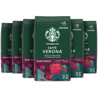 Starbucks Ground Coffee, Dark Roast Coffee, Caff Verona, 100% Arabica, 6 Bags (18 Oz Each)