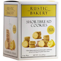 Rustic Bakery Meyer Lemon Shortbread - Sweet & Tangy Handmade Shortbread Cookies With Meyer Lemons - Artisan Tea Cookies - Made In California - Pack Of 4-4 Oz Trays
