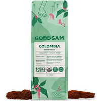 Goodsam Organic Ground Coffee, Medium Roast 2Lb, Colombian Single Origin, Non Gmo Arabica Beans, Vegan, Keto, Regenerative Farming, Direct Trade
