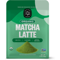 Fgo Organic Sweet Matcha Latte Powder, Japanese Matcha, Brazilian Sugar, 16Oz (Pack Of 1)