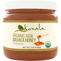 Kevala Organic Raw Oaxaca Honey - Raw Honey Organic Unfiltered - Organic Honey - Raw Honey Organic Unfiltered - Organic Raw Honey - Sweetener - Pure Honey - 3 Lb - 1360 G