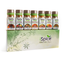 Ispice Salt Free Seasoning,100% Sodium Free Beef, Chicken, Meat Sauce, Pork, Vegetable, Salad And Seafood Seasonings Gift Sets 100% Fat Free| Pack Of Different Seasoning Blend (7 Pack)