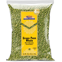 Rani Green Peas Whole, Dried (Marrowfat Peas, Vatana, Matar) 64Oz (4Lbs) 1.81Kg Bulk ~ Used To Make Mushy Peas | All Natural | Vegan | Gluten Friendly | Kosher | Product Of Usa