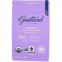 Guittard, Baking Wafer Milk Chocolate 38% Organic, 12 Ounce