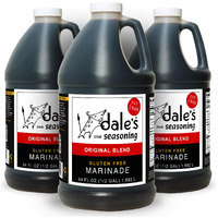 Original Steak, Poultry And Vegetable Seasoning By Dale's, Gluten Free | Delicious On All Meats, Fish, And Vegetables | 64 Oz Bottle (3) | No Long Marinating, Savory Blend Of Exotic Spice! Family Size