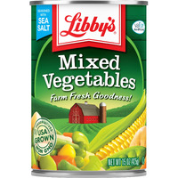 Libby's Mixed Vegetables | Delicious Vegetable Favorites | Colorful Carrots, Potatoes, Peas, Corn, Green Beans, Celery, Lima Beans | Seasoned With Sea Salt | Grown & Made In Usa | 15 Oz (Pack Of 12)