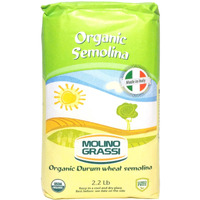 Molino Grassi Organic Durum Wheat Semolina Flour - 2.2 Lb (2 Pack)