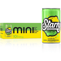 Starry Lemon Lime Soda, 7.5 Oz Cans, 10 Pack