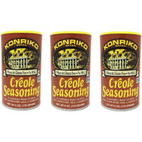 Konriko - Creole Seasoning 6 Oz (Pack Of 3) - Wheat Free - Gluten Free - No Msg